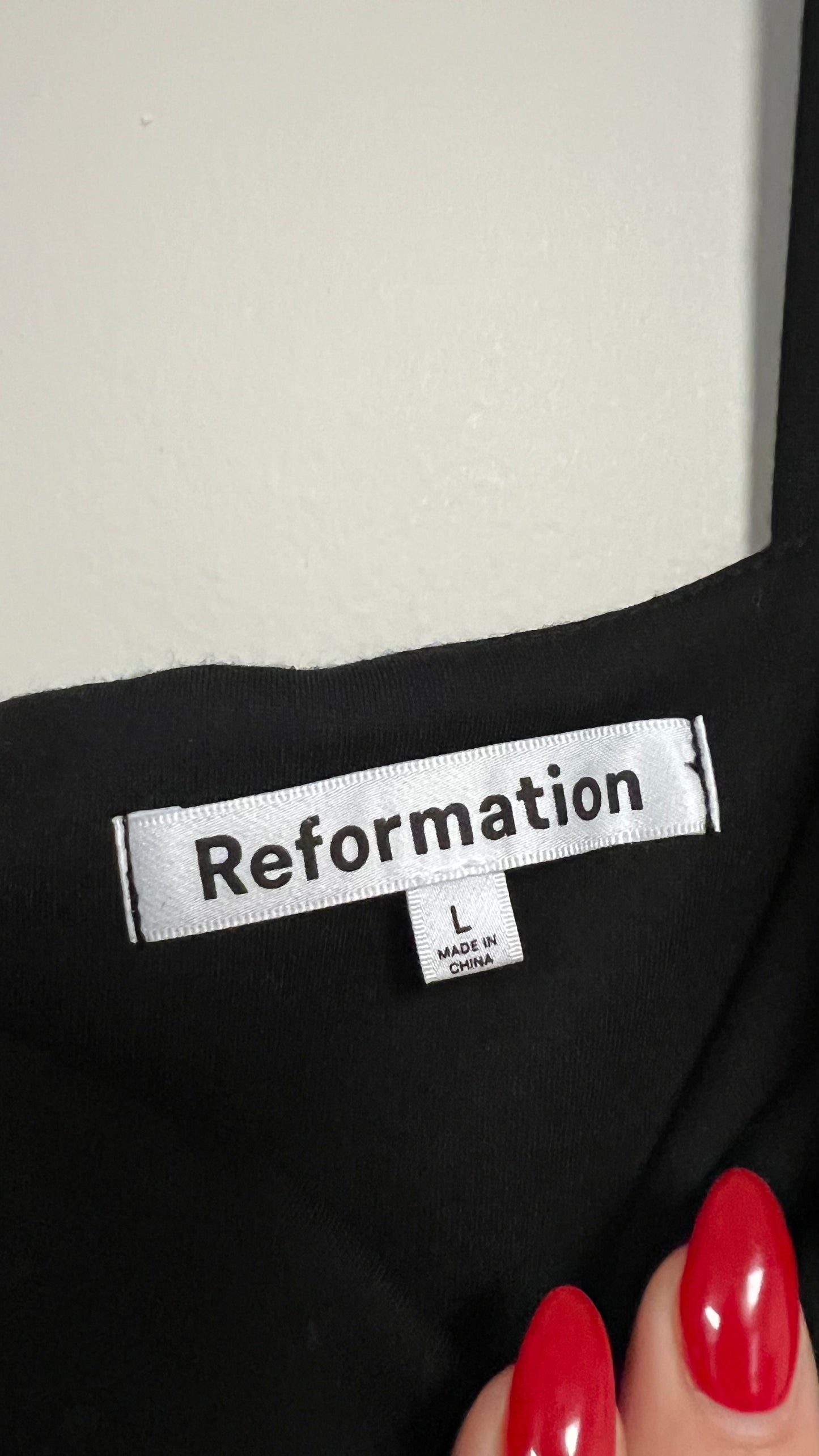Reformation black dress