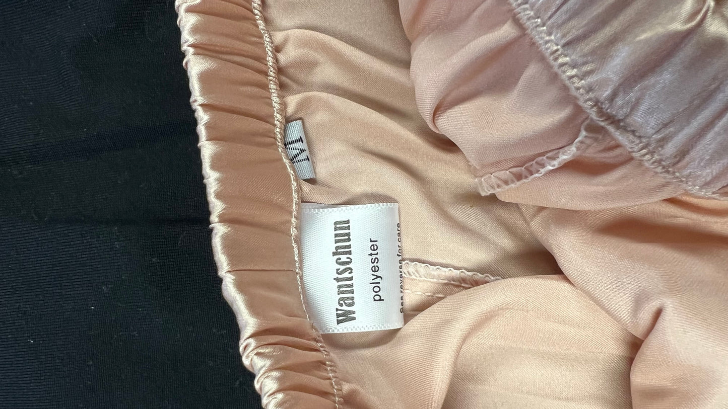 Champagne satin pants