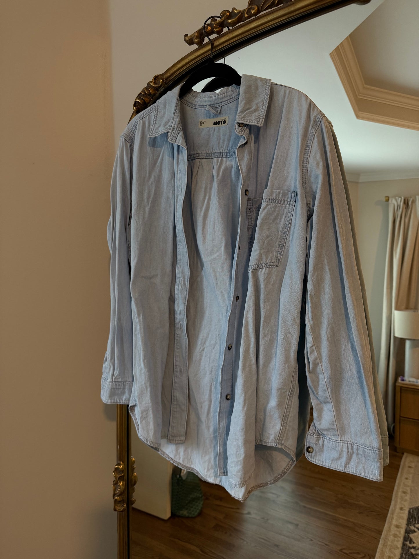 Topshop denim shirt size 6