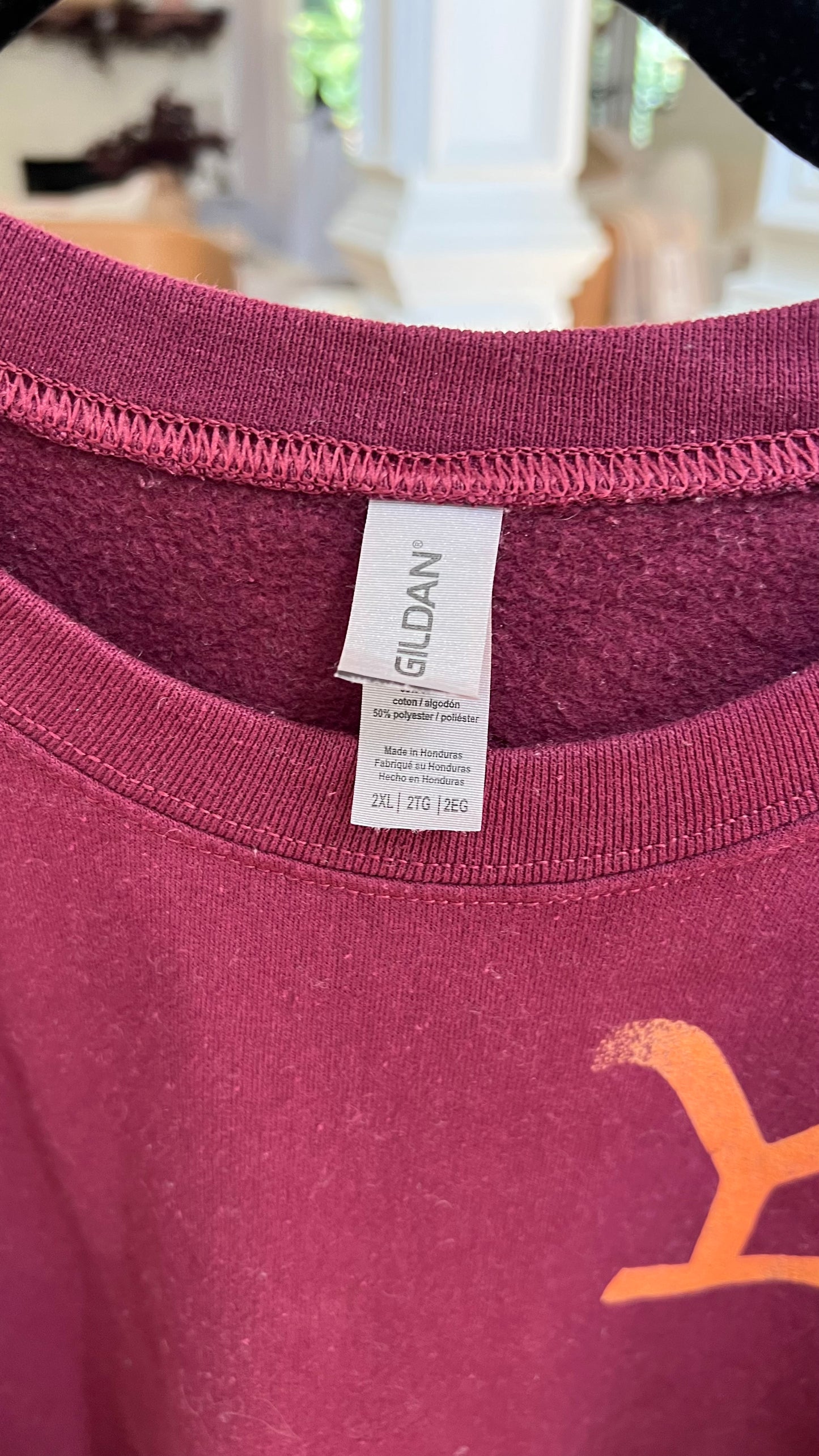 Burgundy Yellowstone Sweatshirt 2XL