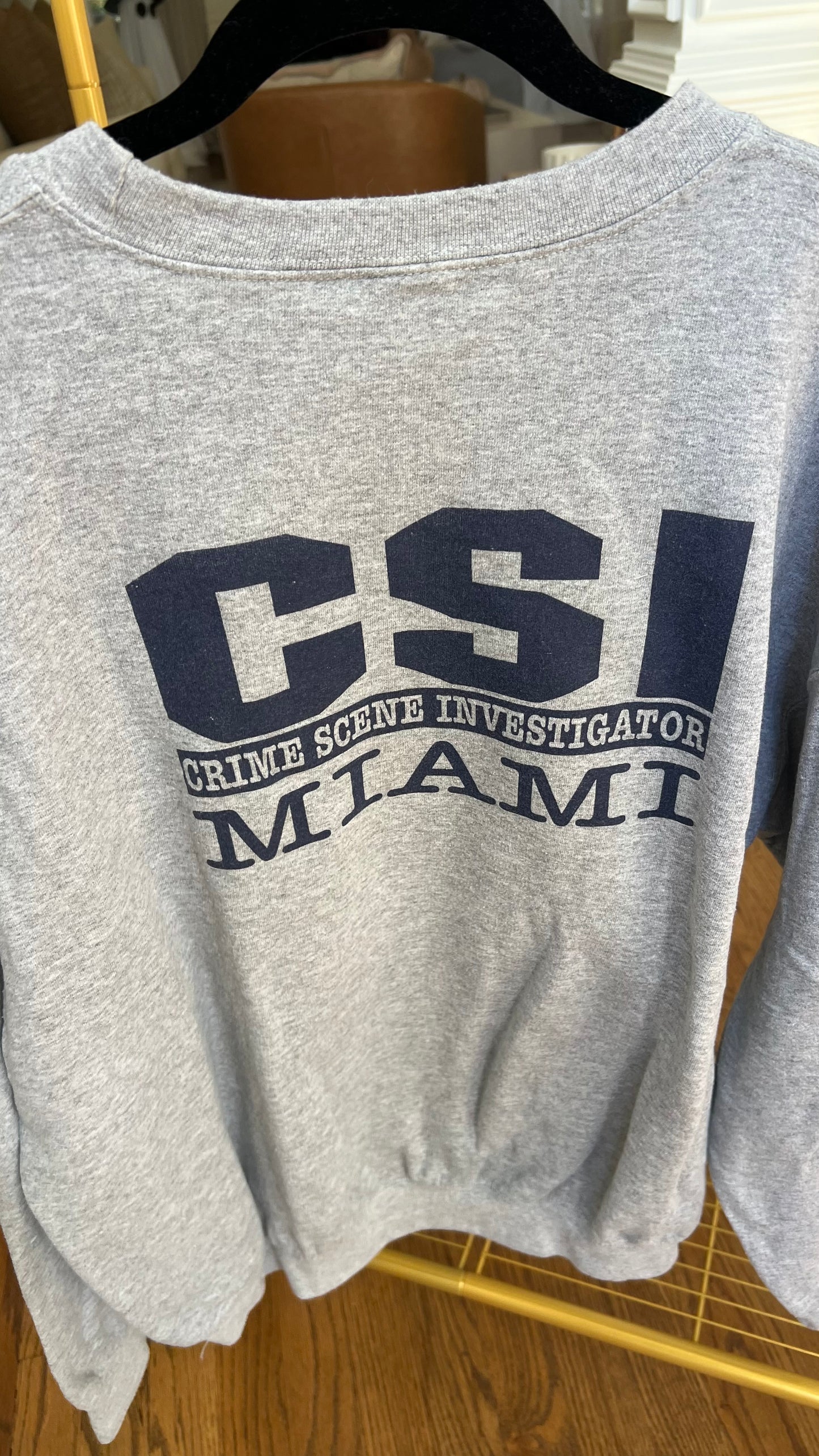 CSI MIAMI Gray Sweatshirt XL