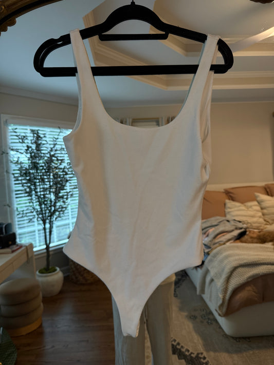 White bodysuit size medium