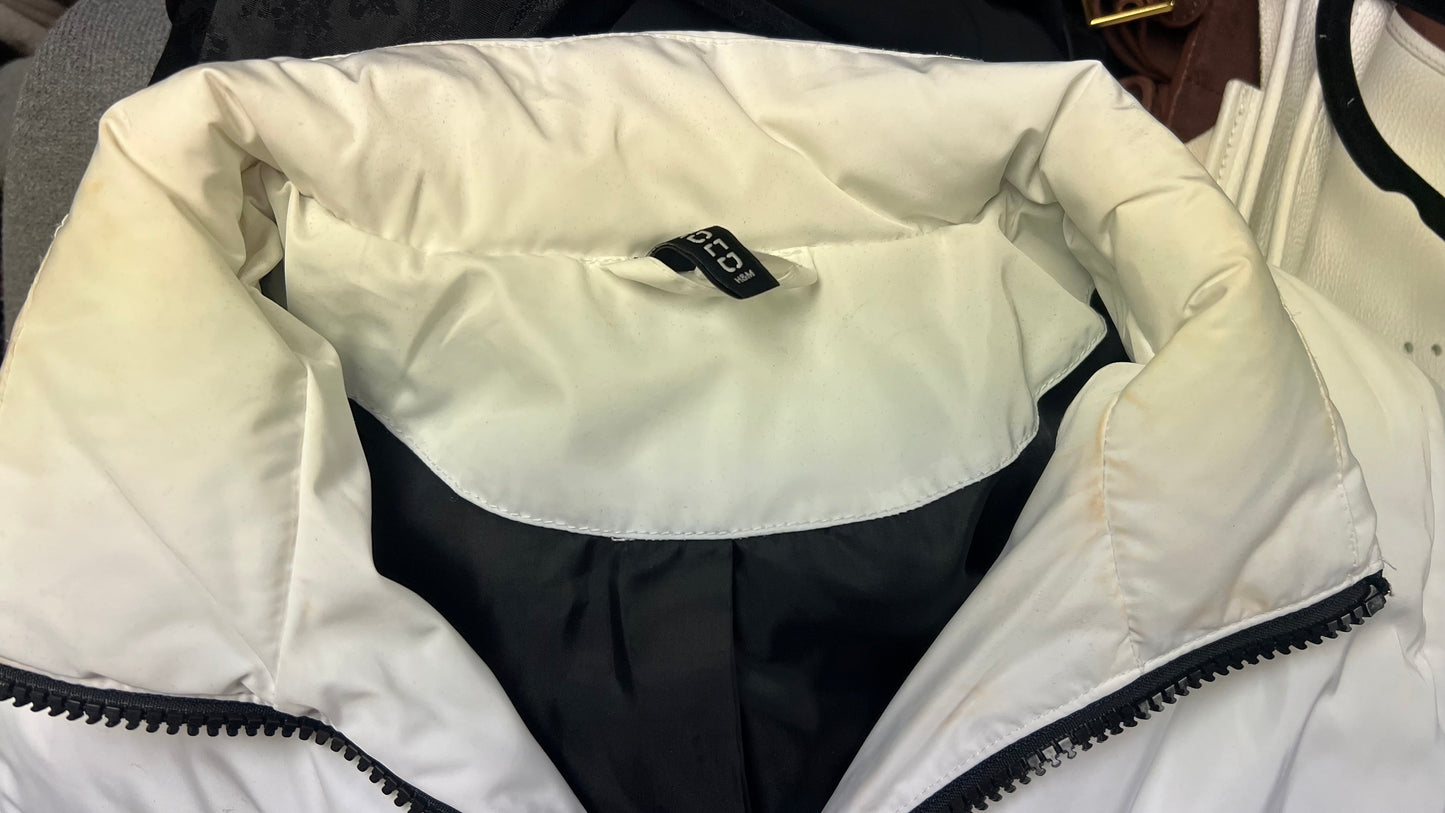 White puffer jacket H&M