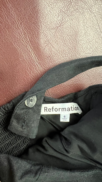 Reformation black dress