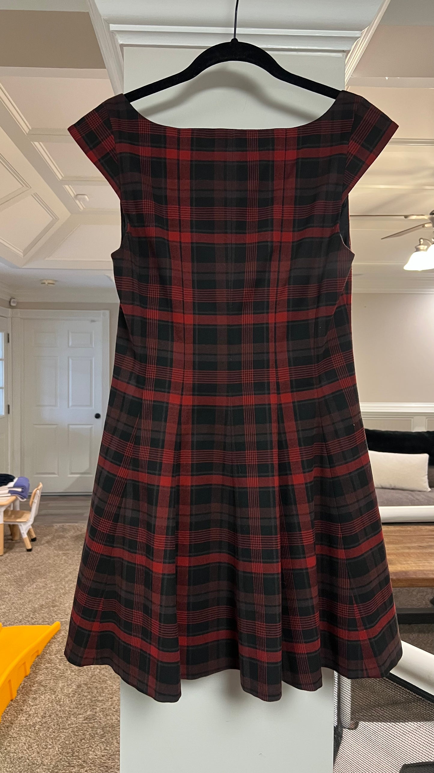 Mini plaid dress
