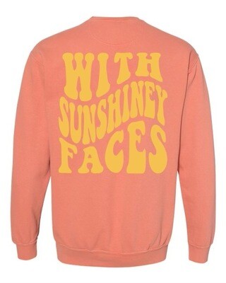 Good Morning to You Peach Sweatshirt