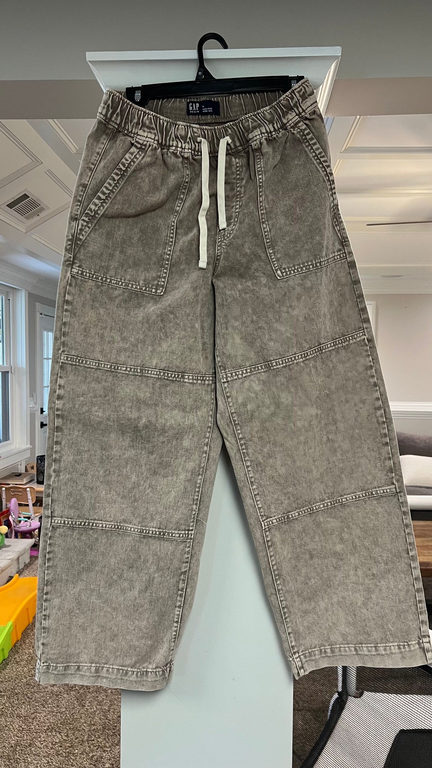 Gap high rise wide leg brown jean