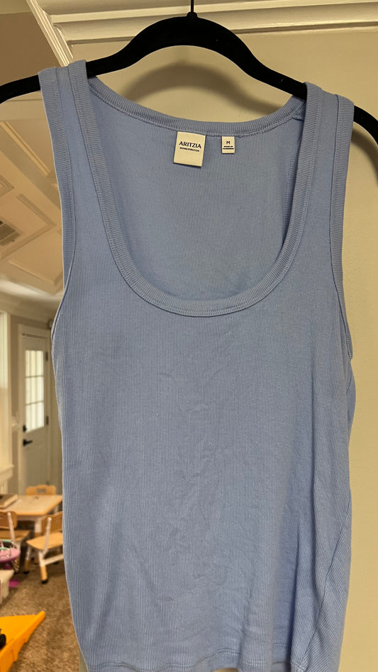 Aritzia blue tank top