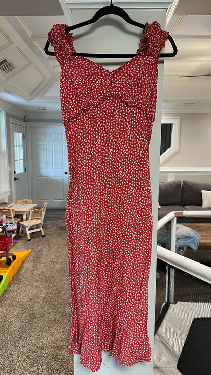 Gap flowers red dress
