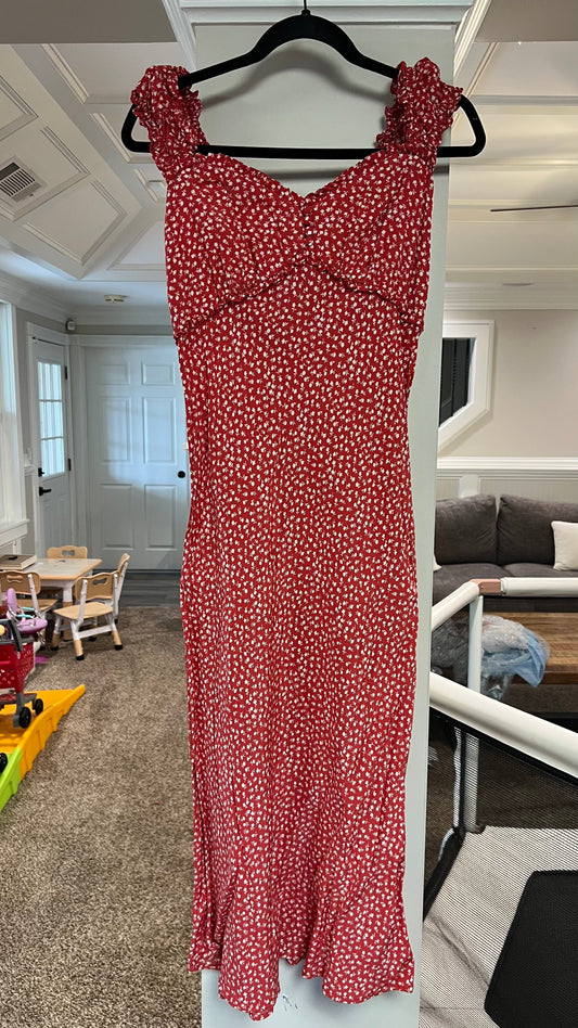 Gap flowers red dress