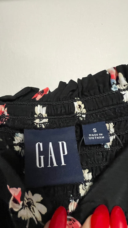 Gap flowers black dress