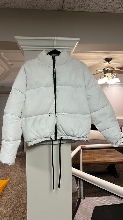 White puffer jacket H&M