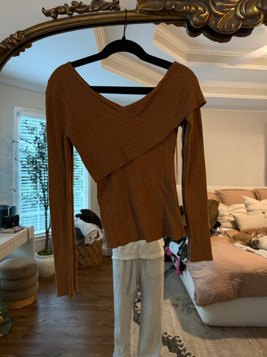Revolve off the shoulder shirt size m