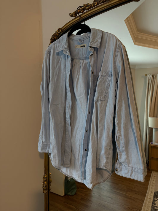 Topshop denim shirt size 6