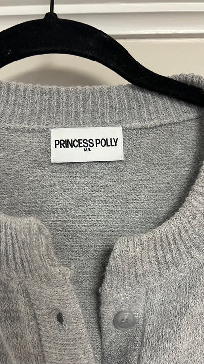 Princess Polly Gray Cardigan