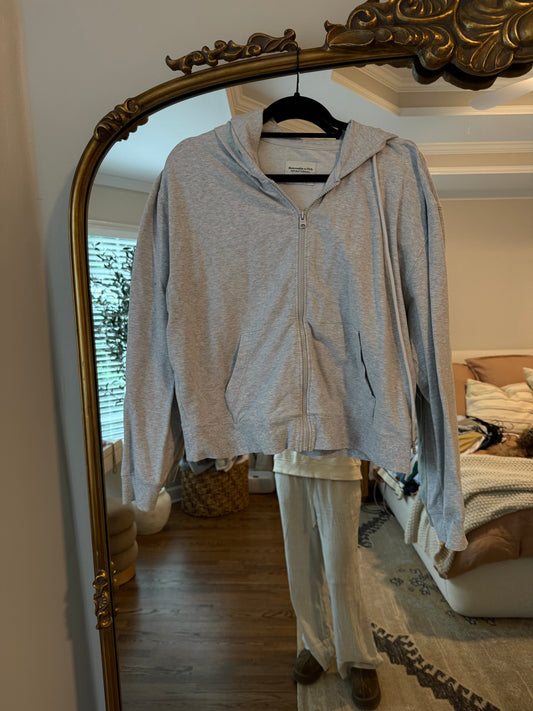 Abercrombie zip up hoodie size m