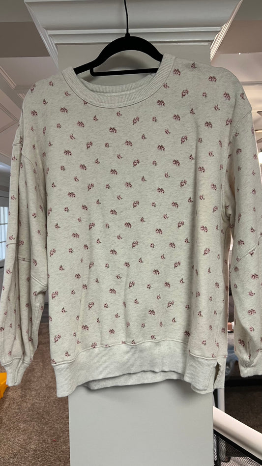 Aerie flowers sweatshirt