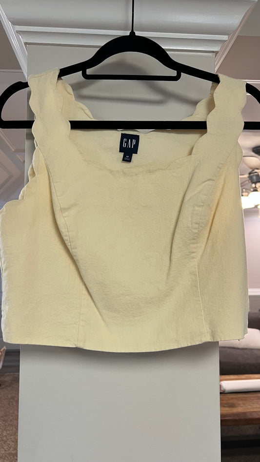 Gap butter yellow skirt set