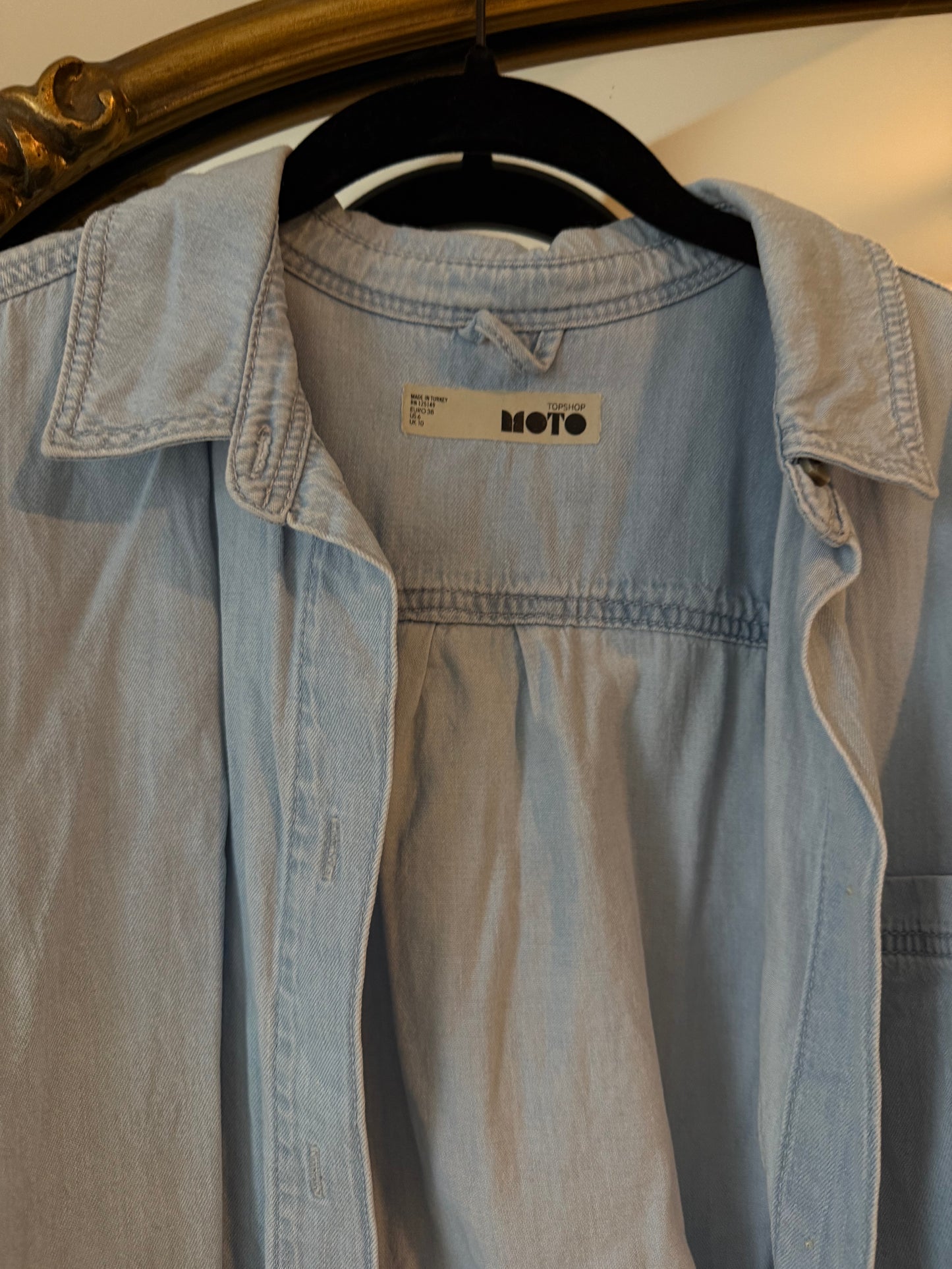Topshop denim shirt size 6