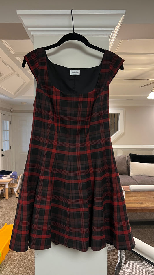 Mini plaid dress