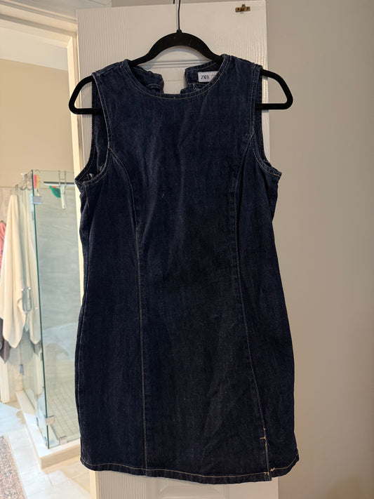 Zara denim dress size medium