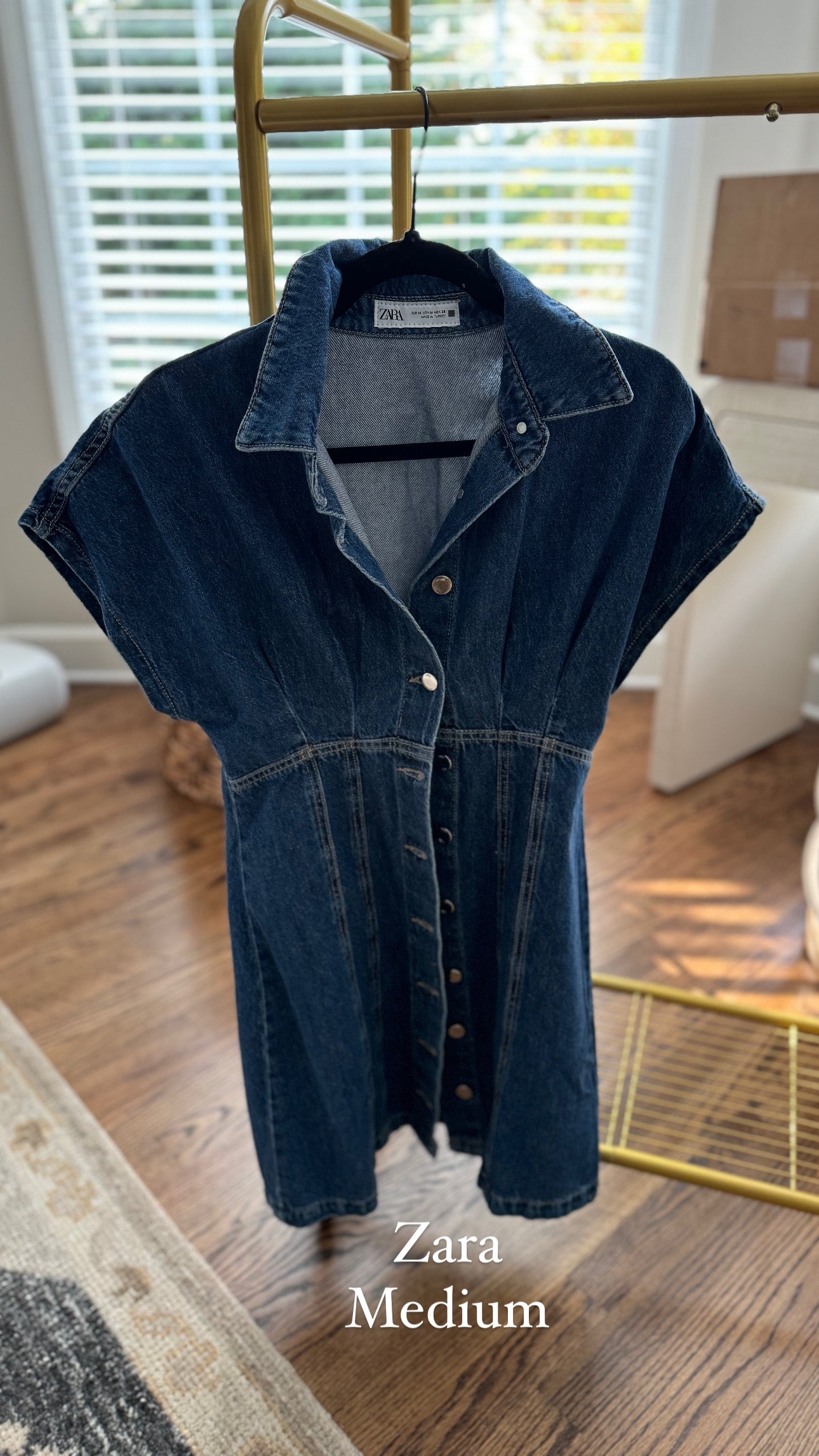 Zara denim dress - never worn - medium