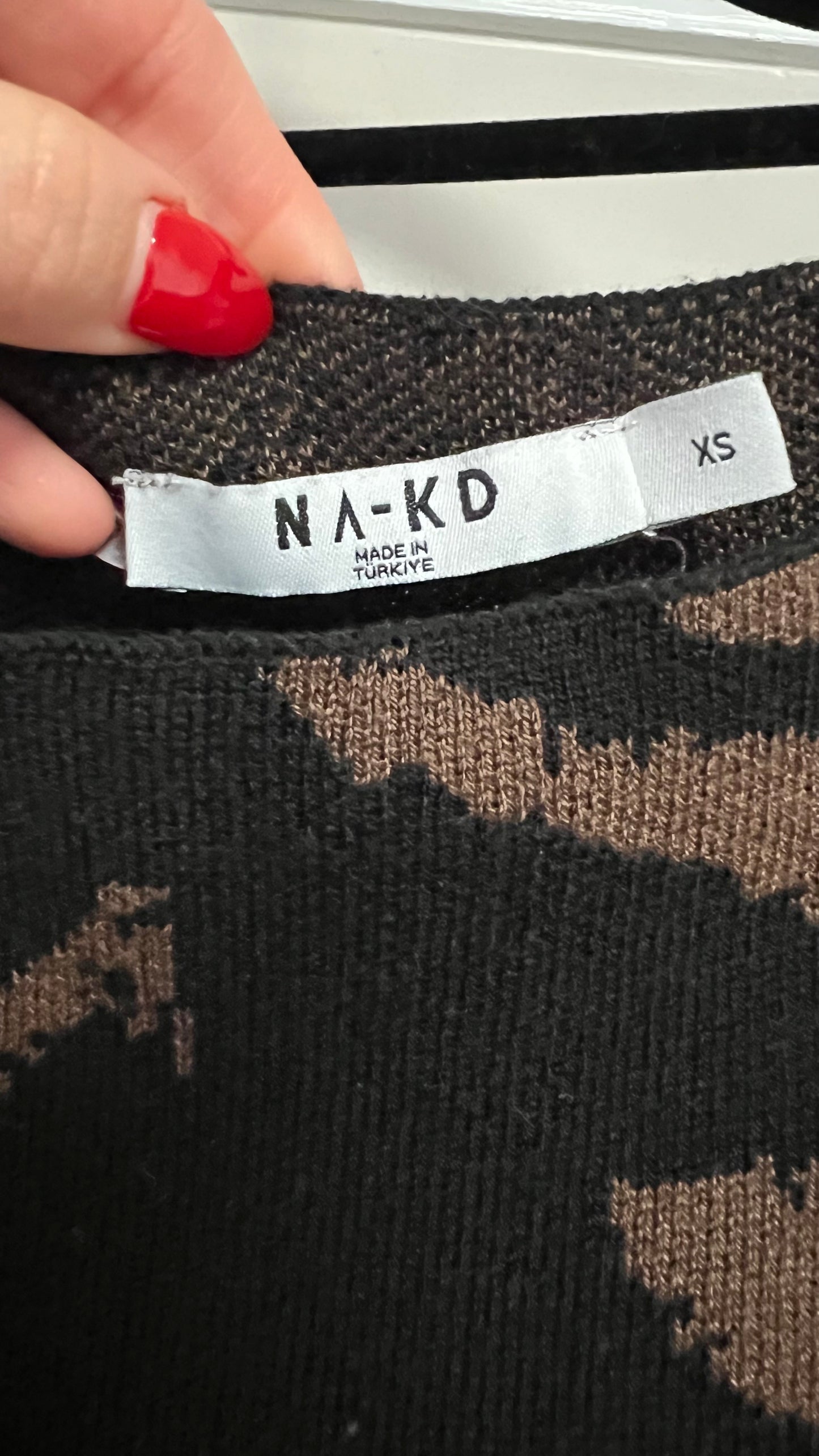 Nakd brown and black dress