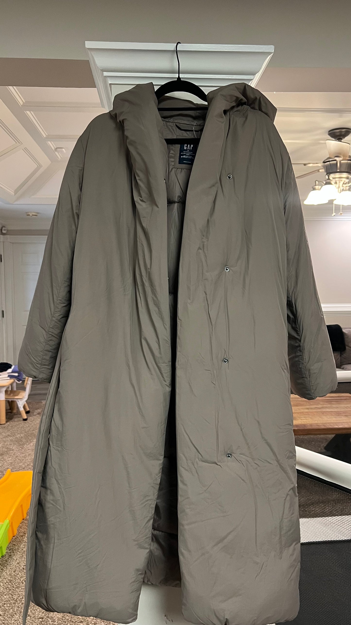 Long puffer coat GAP