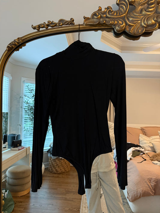 Long sleeve bodysuit turtleneck